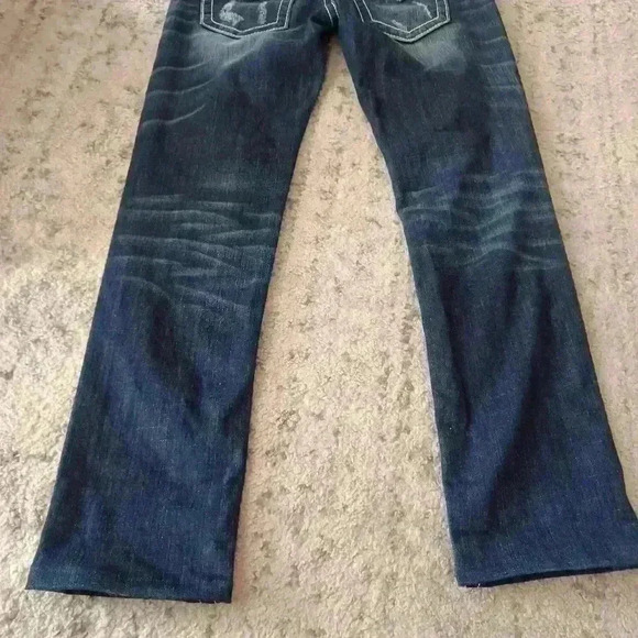 Miss Me Jeans Womens Dark Wash Low Rise Modelo Jeans 28 - Picture 7 of 15